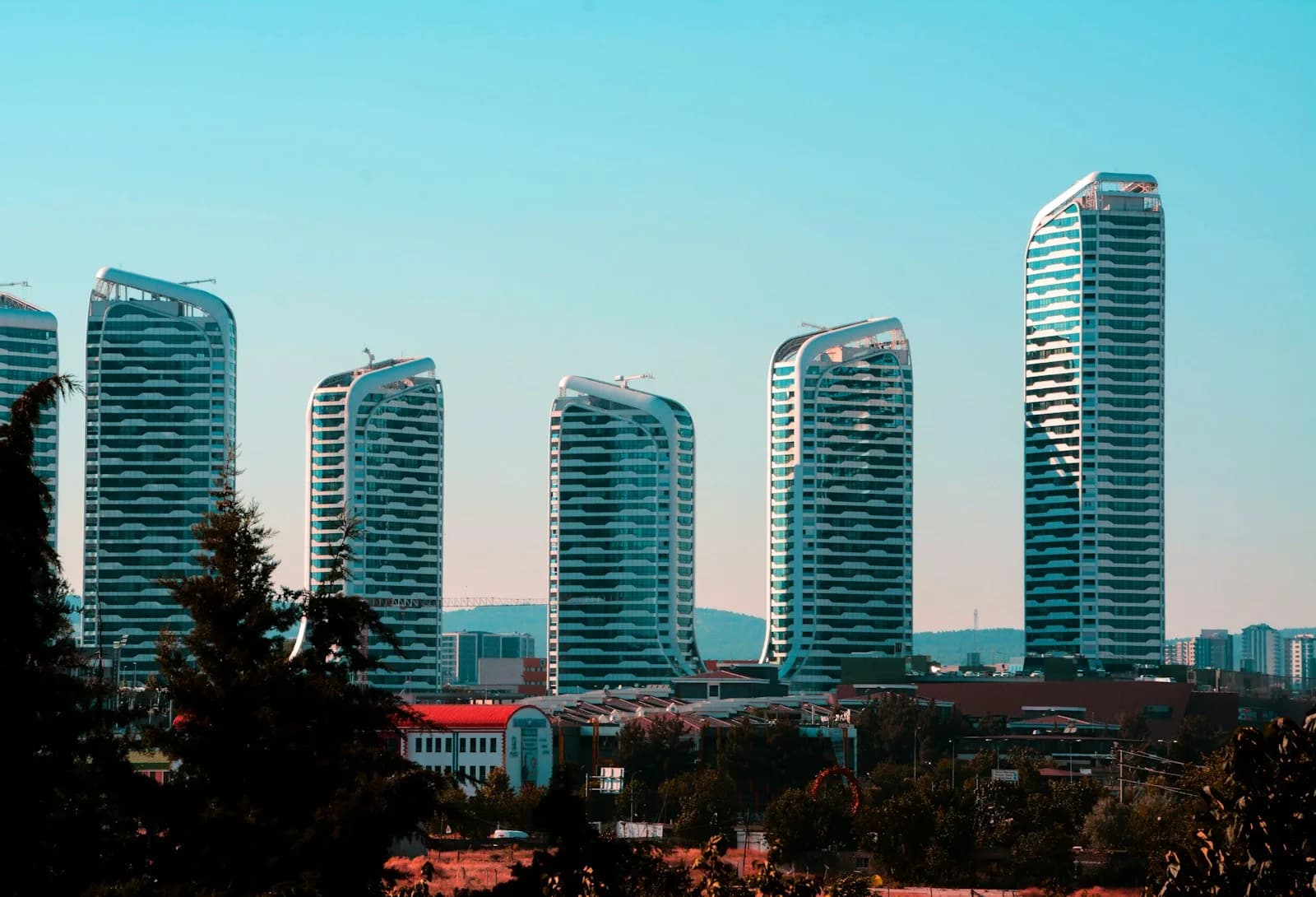Gaziantep'te modern yüksek konut silueti