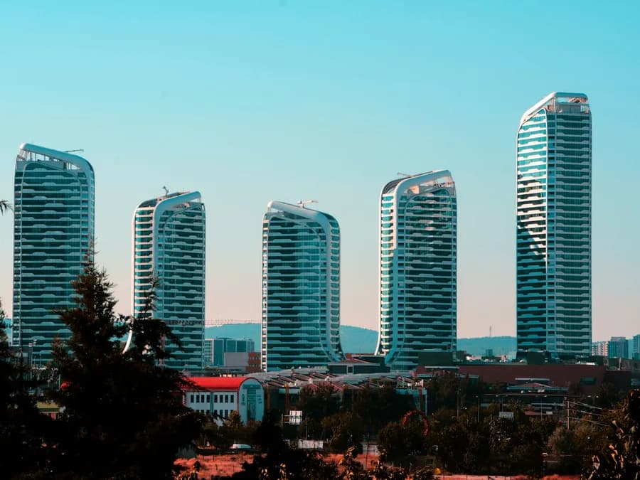 Modern residential towers on the Gaziantep skyline